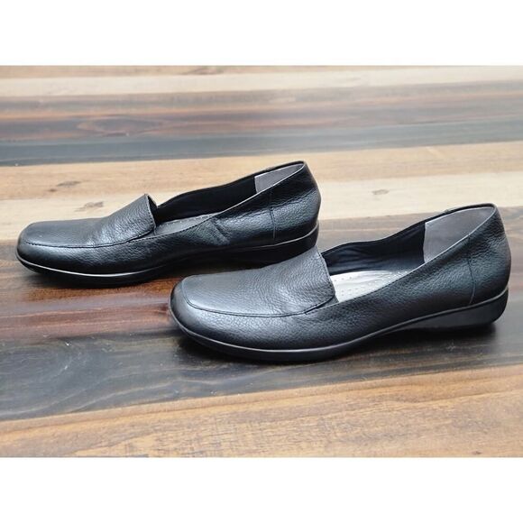 Trotters Jenn Loafers Black Leather Upper Antimicrobial Comfort Shoes Size 9 - Picture 7 of 7